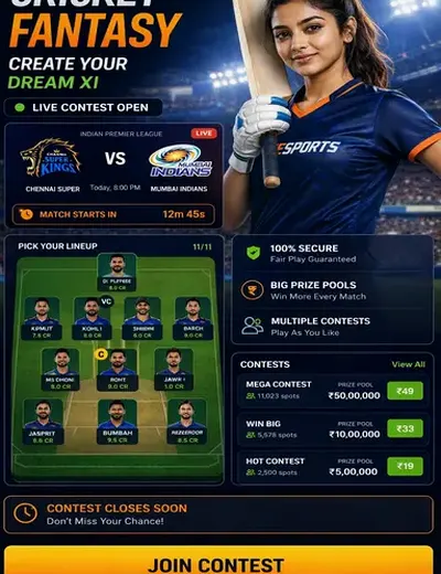 Wwwblbet (blbet) fantasy cricket & matchday visual 3